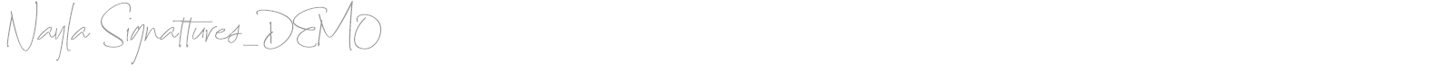 Nayla Signattures font preview